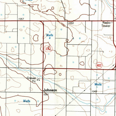 United States Geological Survey Brownfield, TX (1985, 100000-Scale) digital map