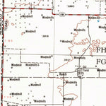 United States Geological Survey Brownfield, TX-NM (1954, 250000-Scale) digital map