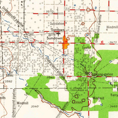 United States Geological Survey Brownfield, TX-NM (1962, 250000-Scale) digital map