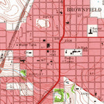 United States Geological Survey Brownfield West, TX (1969, 24000-Scale) digital map