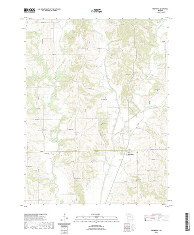 United States Geological Survey Browning, MO (2021, 24000-Scale) digital map