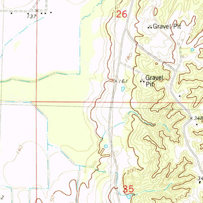 United States Geological Survey Browning, MS (1982, 24000-Scale) digital map