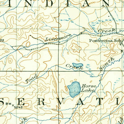 United States Geological Survey Browning, MT (1901, 125000-Scale) digital map