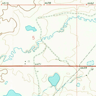 United States Geological Survey Browning, MT (1968, 24000-Scale) digital map