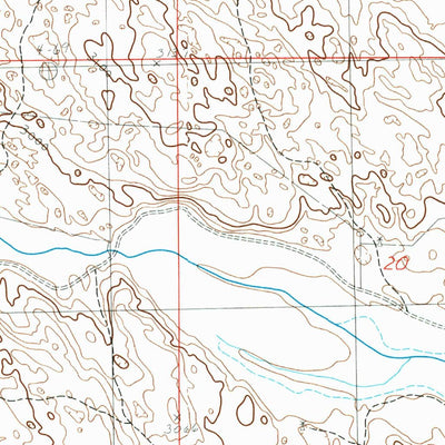 United States Geological Survey Brownlee Flats, NE (1985, 24000-Scale) digital map