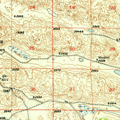United States Geological Survey Brownlee, NE (1951, 62500-Scale) digital map