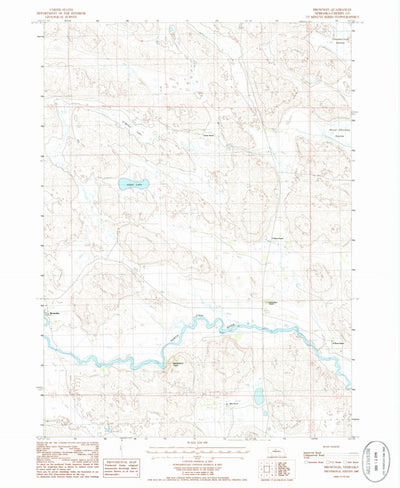 United States Geological Survey Brownlee, NE (1985, 24000-Scale) digital map