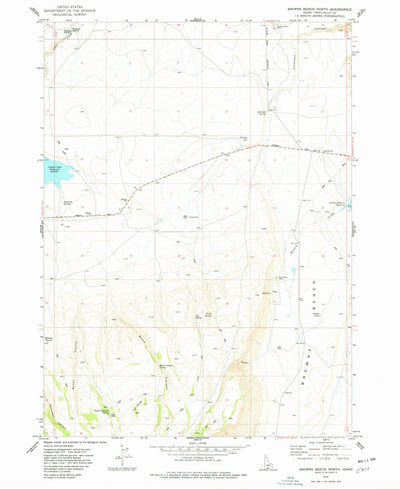 United States Geological Survey Browns Bench North, ID (1978, 24000-Scale) digital map