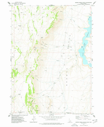 United States Geological Survey Browns Bench South, ID-NV (1977, 24000-Scale) digital map