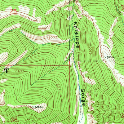 United States Geological Survey Browns Canyon, MT (1970, 24000-Scale) digital map