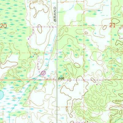 United States Geological Survey Browns Corners, MI (1969, 24000-Scale) digital map