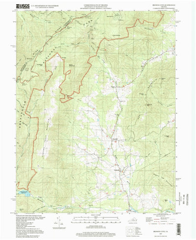 United States Geological Survey Browns Cove, VA (1997, 24000-Scale) digital map