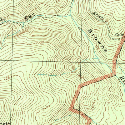 United States Geological Survey Browns Cove, VA (1997, 24000-Scale) digital map