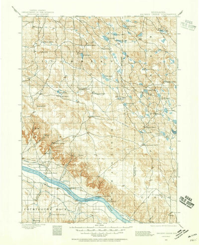 United States Geological Survey Browns Creek, NE (1896, 125000-Scale) digital map