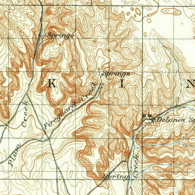 United States Geological Survey Browns Creek, NE (1896, 125000-Scale) digital map