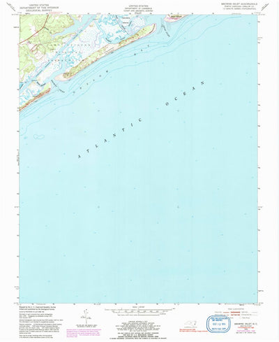 United States Geological Survey Browns Inlet, NC (1952, 24000-Scale) digital map