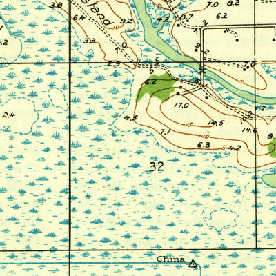 United States Geological Survey Browns Lake, LA (1935, 31680-Scale) digital map