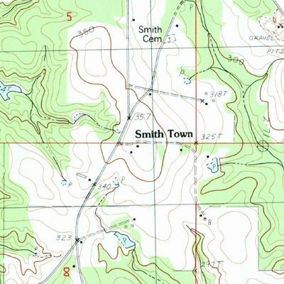 United States Geological Survey Browns Lake, MS (1983, 24000-Scale) digital map