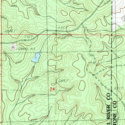 United States Geological Survey Browns Lake, MS (1983, 24000-Scale) digital map