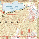 United States Geological Survey Browns Lake, WA (1996, 24000-Scale) digital map