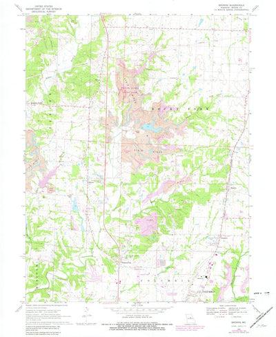 United States Geological Survey Browns, MO (1969, 24000-Scale) digital map