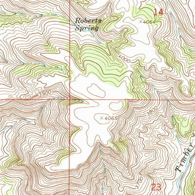 United States Geological Survey Browns Mountain, MT (1966, 24000-Scale) digital map