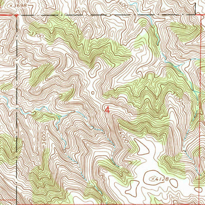 United States Geological Survey Browns Mountain, MT (1966, 24000-Scale) digital map