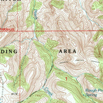 United States Geological Survey Browns Mountain, MT (1995, 24000-Scale) digital map