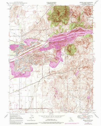 United States Geological Survey Browns Valley, CA (1947, 24000-Scale) digital map