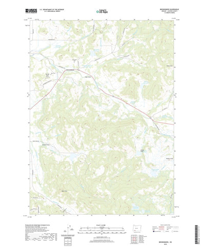 United States Geological Survey Brownsboro, OR (2020, 24000-Scale) digital map