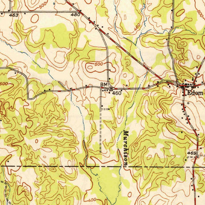 United States Geological Survey Brownsboro, TX (1949, 62500-Scale) digital map