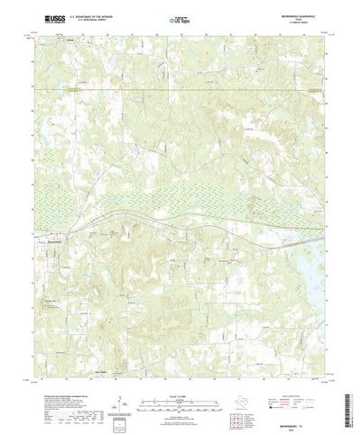 United States Geological Survey Brownsboro, TX (2022, 24000-Scale) digital map