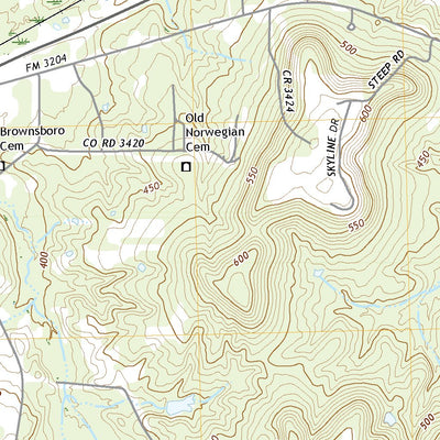 United States Geological Survey Brownsboro, TX (2022, 24000-Scale) digital map