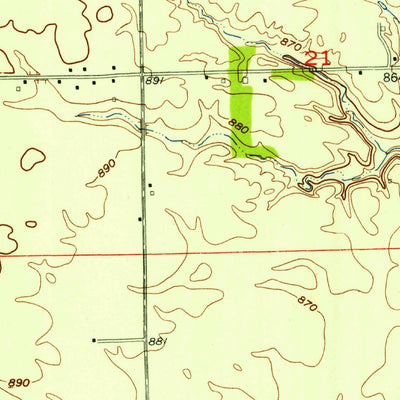 United States Geological Survey Brownsburg, IN (1953, 24000-Scale) digital map