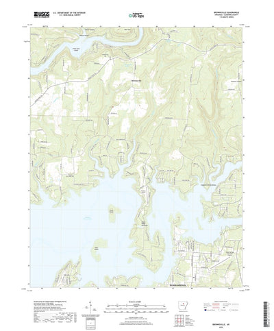 United States Geological Survey Brownsville, AR (2020, 24000-Scale) digital map
