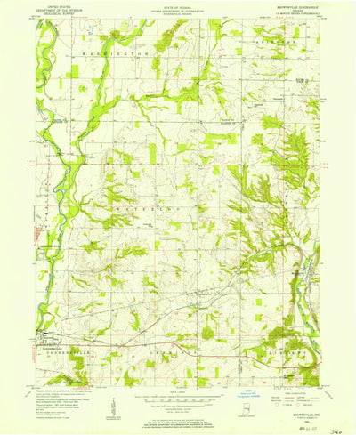 United States Geological Survey Brownsville, IN (1956, 24000-Scale) digital map