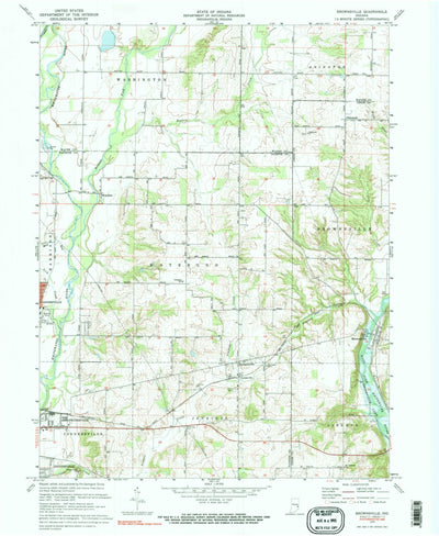 United States Geological Survey Brownsville, IN (1972, 24000-Scale) digital map
