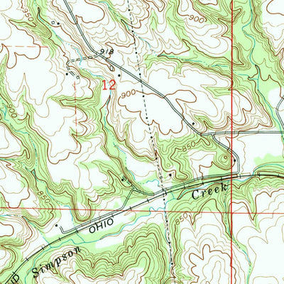 United States Geological Survey Brownsville, IN (1972, 24000-Scale) digital map