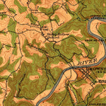United States Geological Survey Brownsville, KY (1922, 62500-Scale) digital map