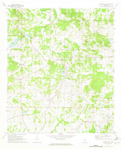United States Geological Survey Brownsville, MS (1971, 24000-Scale) digital map