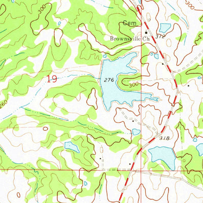 United States Geological Survey Brownsville, MS (1971, 24000-Scale) digital map