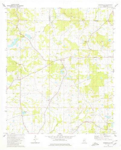 United States Geological Survey Brownsville, MS (1980, 24000-Scale) digital map