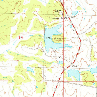 United States Geological Survey Brownsville, MS (1980, 24000-Scale) digital map