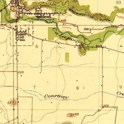 United States Geological Survey Brownsville, OR (1921, 62500-Scale) digital map