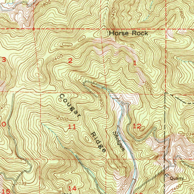 United States Geological Survey Brownsville, OR (1950, 62500-Scale) digital map