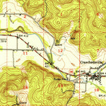 United States Geological Survey Brownsville, OR (1952, 62500-Scale) digital map