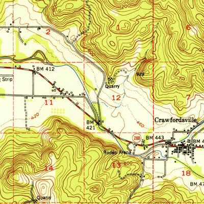 United States Geological Survey Brownsville, OR (1952, 62500-Scale) digital map