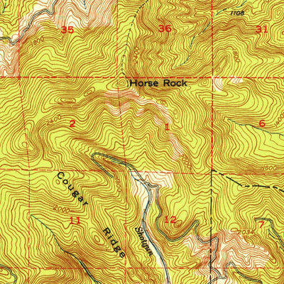 United States Geological Survey Brownsville, OR (1952, 62500-Scale) digital map