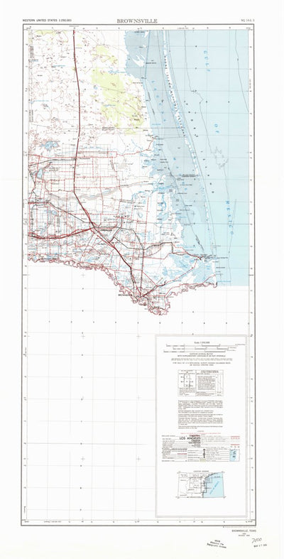 United States Geological Survey Brownsville, TX (1956, 250000-Scale) digital map