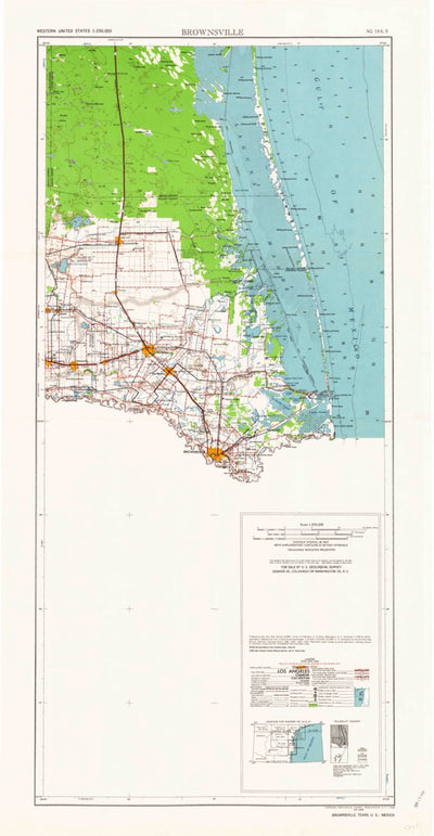 United States Geological Survey Brownsville, TX (1962, 250000-Scale) digital map